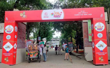 Rangpur city turns festive to welcome Pahela Boishakh
