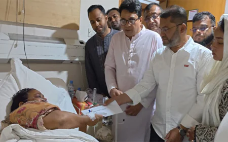 PM stands by ailing wife of BNP leader Mahbub who died in custody