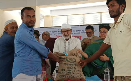 Seeds, fertilizers distributed to farmers in Naogaon