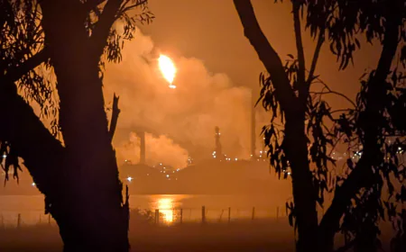 Fuel supply fears after blaze tears through crucial Australian refinery