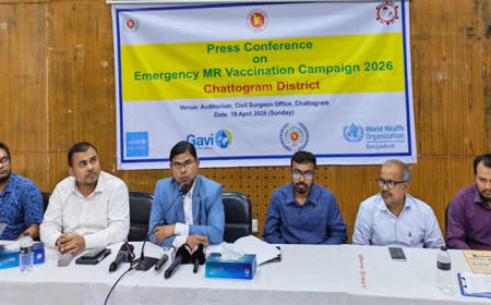 7.67 lakh children to receive measles-rubella vaccine in Ctg