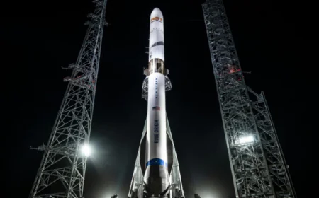 Blue Origin set to launch rocket with reusable booster for first time