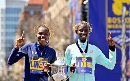 Kenyans Korir, Lokedi seek to repeat at Boston Marathon