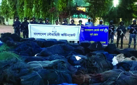 BCG seizes illegal nets worth Tk 312 Cr in Ctg
