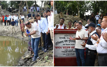 PM inaugurates canal excavation in Bogura