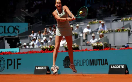 Rybakina crashes out of Madrid Open, Sabalenka reaches quarters