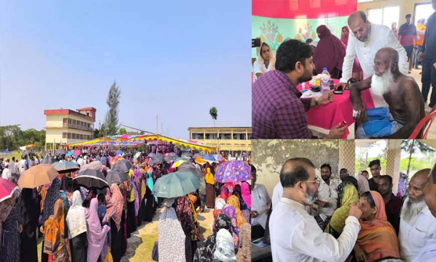 Free eye camp held at Rampal, serves thousands