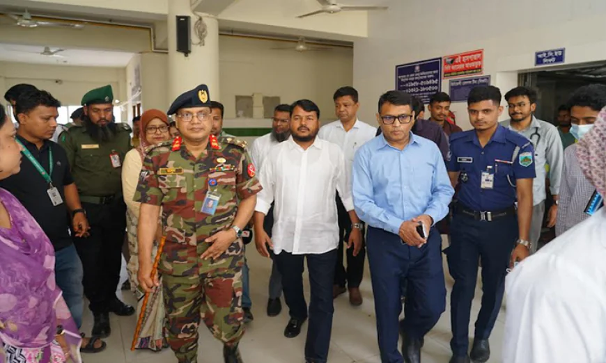 RCC Administrator visits RMCH to review overall situation of measles treatment