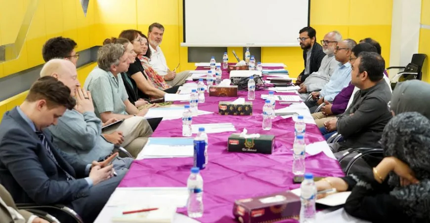 German parliamentary delegation meets KCC administrator, officials