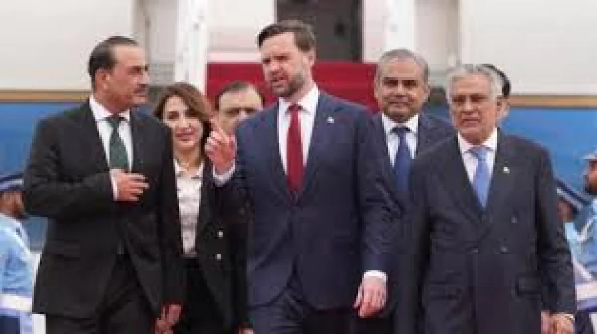 Pakistan PM meets US VP Vance as peace talks 'commence': govt statement