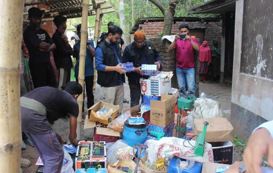 Mobile court fines adulterated cosmetics factory