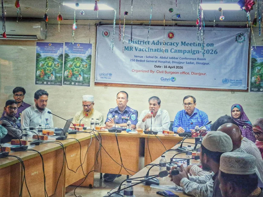 Measles vaccination to begin in Dinajpur tomorrow