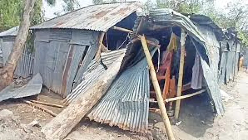 Five houses destroyed, over 50 damaged as Nor’wester lashes Patuakhali