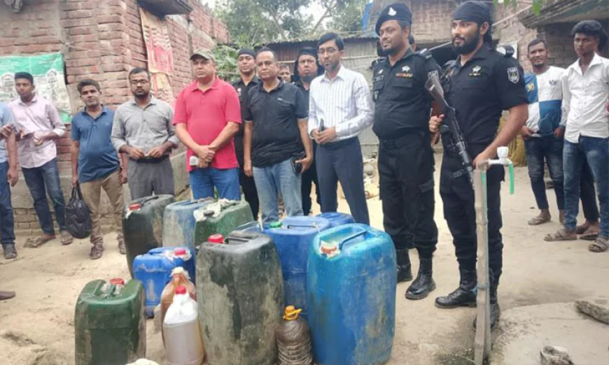 Rab seizes illegally stockpiled fuel in Rajshahi