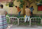 A clean-up drive at the Bagerhat 250-bed hospital