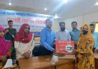 Sewing machines distributed among 34 distressed women in Netrokona