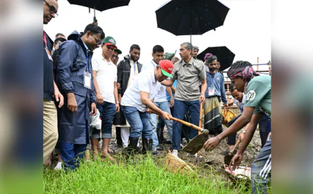 PM opens re-excavation of Basia River in Sylhet