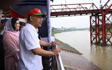 PM launches Surma riverfront beautification, flood protection project in Sylhet