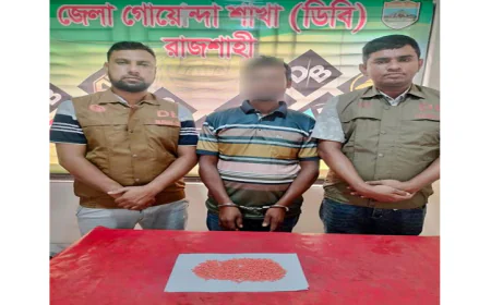 DB arrests one with 1,000 yaba pills in Rajshahi