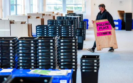 Polls open in UK local elections set to punish Starmer's Labour