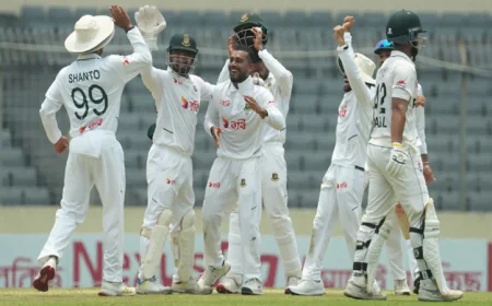 Miraz, Taskin lead Bangladesh fightback as Pakistan reach 251-5 at lunch