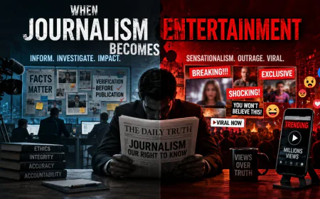 When Journalism Becomes Entertainment