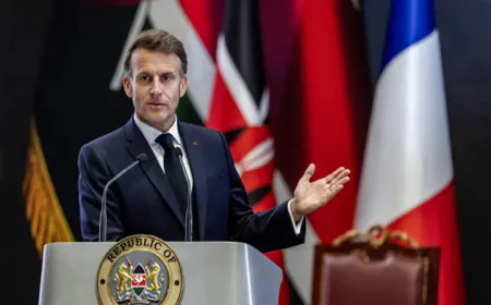 France's Macron defends Europe in Africa