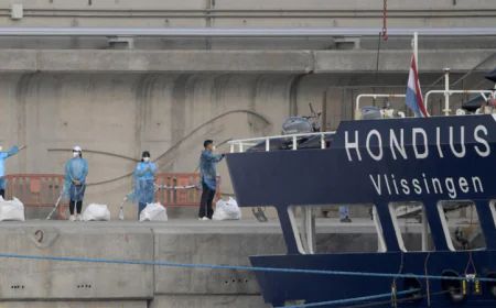 Hantavirus ship heads to Netherlands after passengers flown home