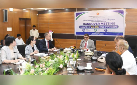 Sinovac Foundation donates 3.83 lakh doses of polio vaccine to Bangladesh