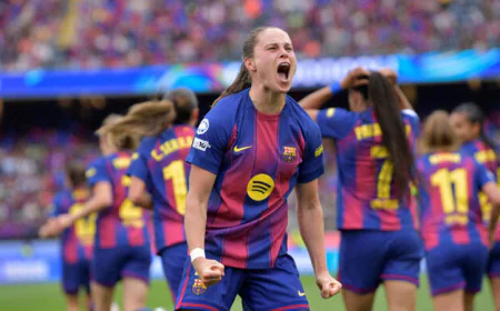 Barca women claim Spanish treble before Champions League final