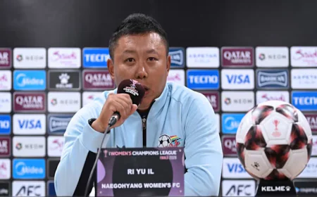 'We're here solely to play football,' insists North Korean coach