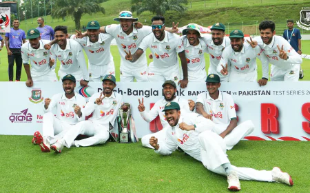 Bangladesh crush Pakistan in 2nd test to sweep series