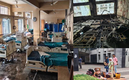 Fire at KMCH brought under control; five injured