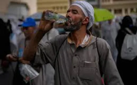 With ice cream and giant fans, hajj pilgrims battle searing heat