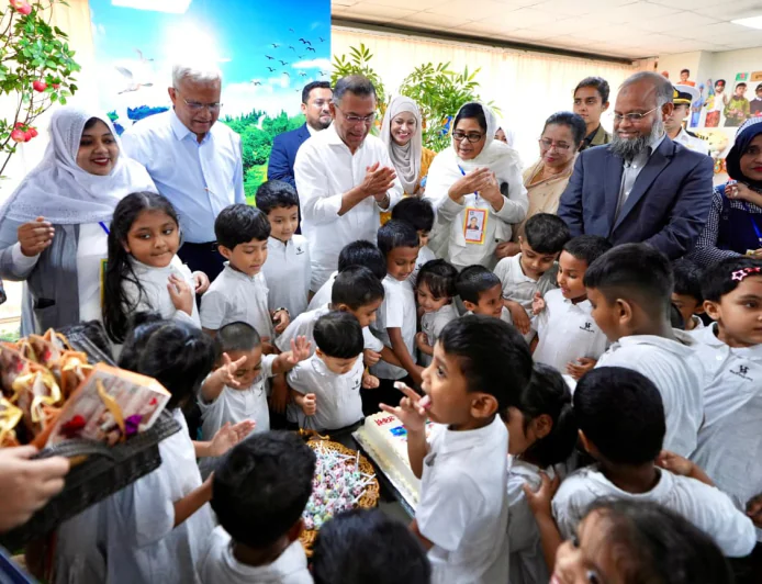 PM spends cheerful moments with children at Bhumi Bhaban day-care centre