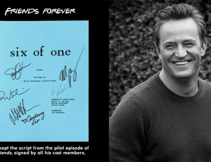 Matthew Perry memorabilia to be auctioned for charity