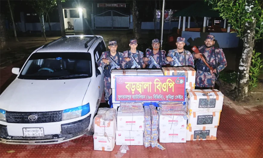 BGB seizes smuggled goods worth Tk 63.38 lakh in Cumilla