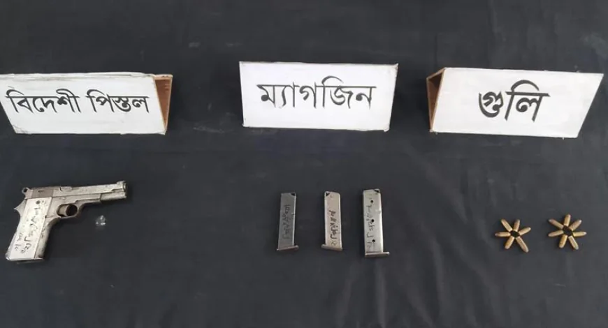 Firearm with ammunition recovered in Rajshahi