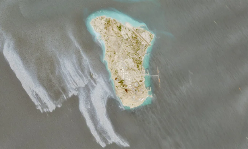 Suspected oil slick off Iran's Kharg Island