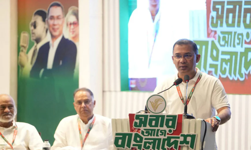 Tarique Rahman joins views-exchange meeting with BNP dist-level leaders