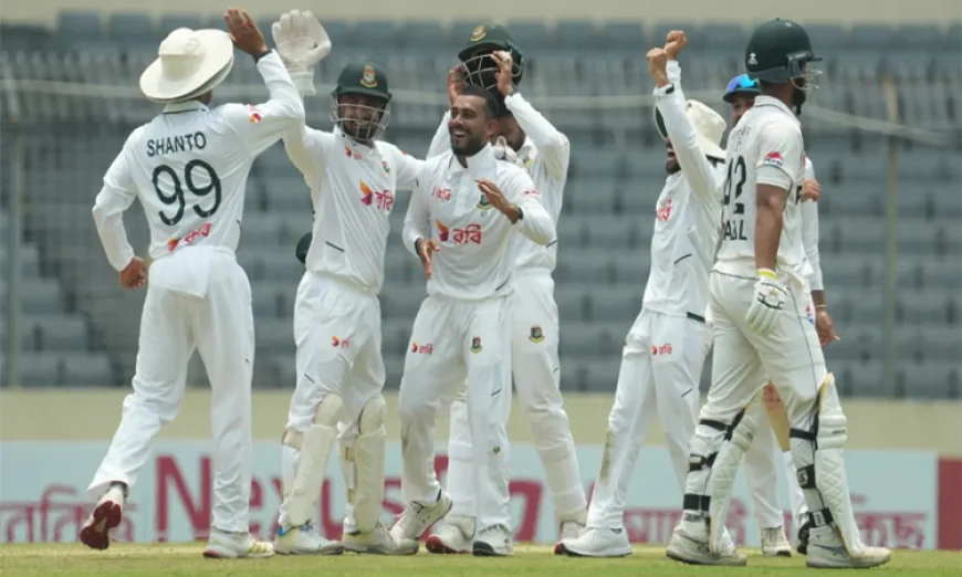 Miraz, Taskin lead Bangladesh fightback as Pakistan reach 251-5 at lunch