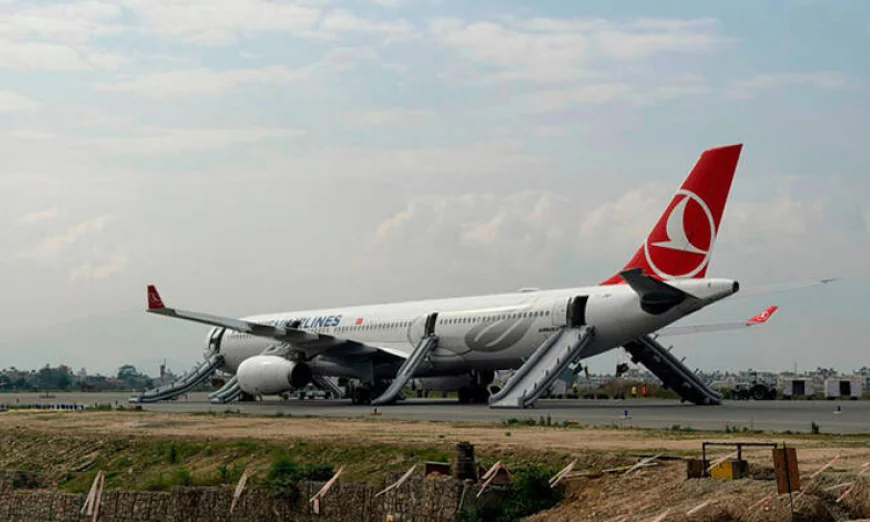Turkish Airlines plane catches fire at Nepal airport, passengers safe