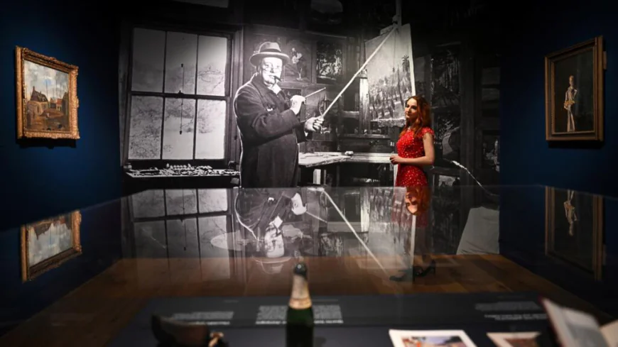 Winston Churchill's 'playful' paintings go on show in London