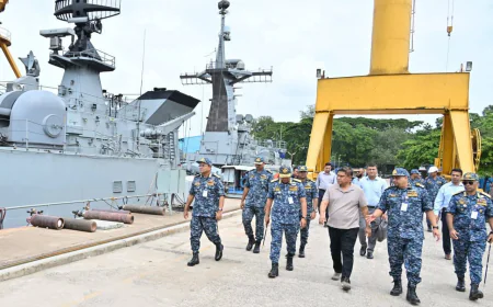 Defence Adviser Visits Key Navy Facilities in Chattogram