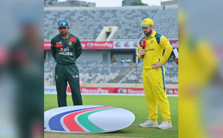Bangladesh bat first in 3rd ODI for historic 3-0 sweep against Australia