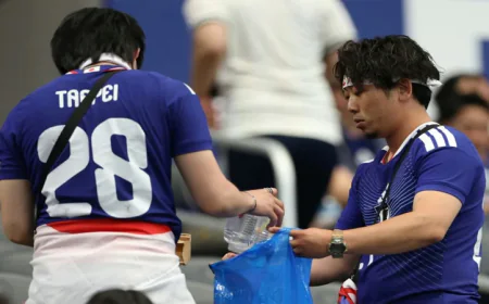 Japan fans clean World Cup stadium, saying 'It's our culture'