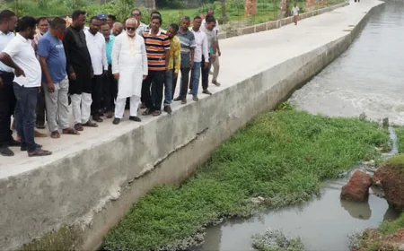 KCC Administrator Inspects Canals, Sluice Gates Ahead of Monsoon