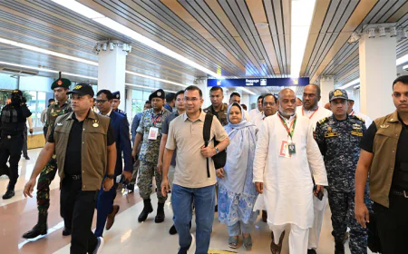 PM Reaches Moulvibazar on Daylong Visit