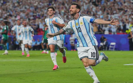 Messi Equals World Cup Goalscoring Record in Argentina Rout