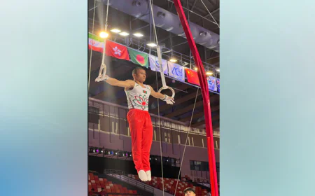 Uting, Rajib Shine at Asian Gymnastics Championship
